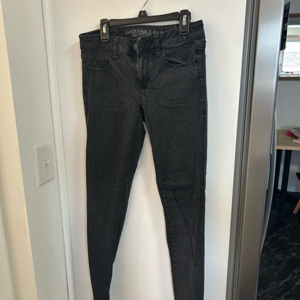 American Eagle Outfitters Black Super Stretch Jeggings